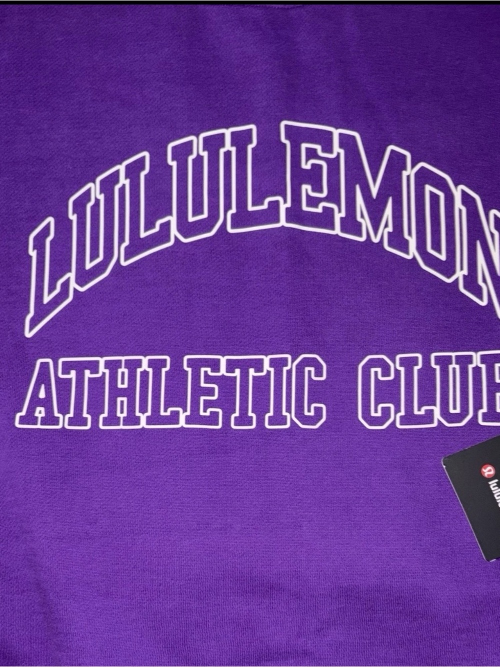 NWT LULULEMON MENS LARGE STEADY STATE CREW SWEATSHIRT*GRAPHIC PURPLE RETAIL $118 - Picture 3 of 15